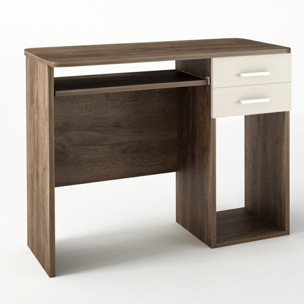 Παιδικό γραφείο σε χρώμα καρυδί-εκρού 100x55x80