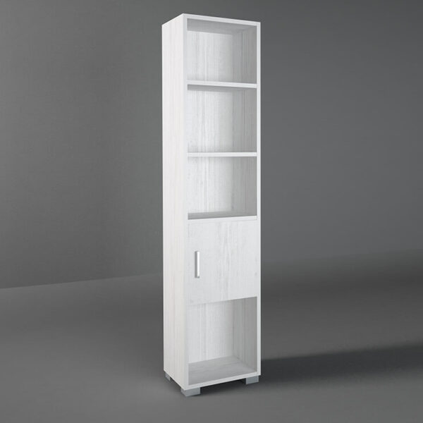 Βιβλιοθήκη παιδική σε χρώμα λευκό ρουστίκ 40x30x180