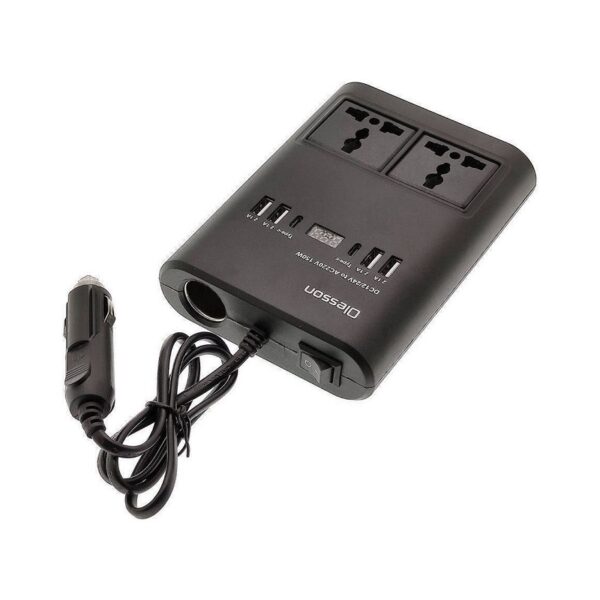 Μετασχηματιστής - Power Inverter αυτοκινήτου - 150W - 12VDC to 220VAC - 4xUSB - CD350562 -  505523
