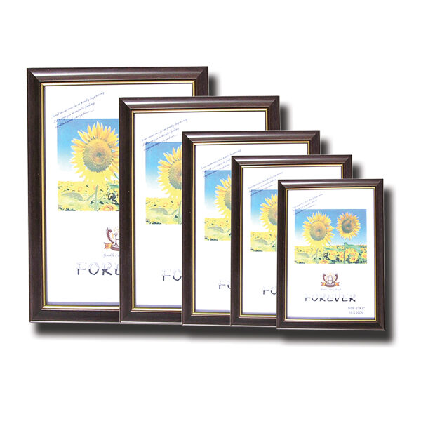 Επιτραπέζια πλαστική κορνίζα καφέ 15Χ20