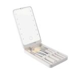 Καθρέπτης μακιγιάζ LED κασετίνα με σετ πινέλων - XR-6601 - 566016 - White