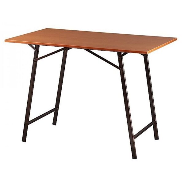 Τραπέζι μεταλλικό σε χρώμα μαύρο/καφέ 90x60x72