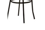 Καρέκλα "WIEN" από μέταλλο/τεχνόδερμα σε μαύρο χρώμα 39x85 - Image 6