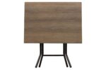 Τραπέζι πτυσσόμενο "CLACK" από μέταλλο σε σταχτύ-μαύρο gloss χρώμα 80x60x70