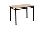 Τραπέζι "DINNER" σε δρυς/μαύρο gloss χρώμα 110x70x77