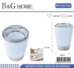 Θήκες οδοντόβουρτσας πλαστικές σε σετ 5Χ - Light Blue - 21692 - Image 2