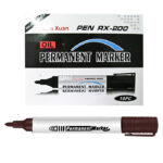 Μαρκαδόρος Ανεξίτηλος Μαύρος 12,5x1,8cm JustNote 80528 - Image 2