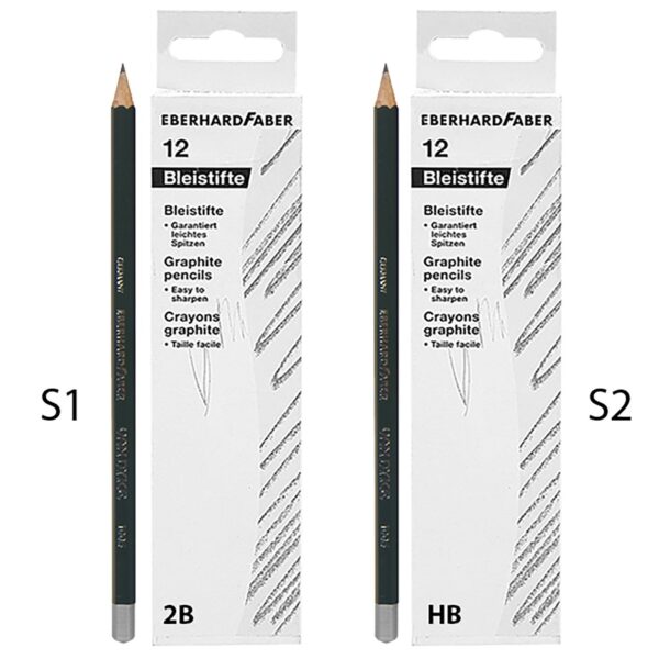 Μολύβι Πράσινο Σχεδίου 2β, hb πακ=12τεμ  Faber 511332, 511330