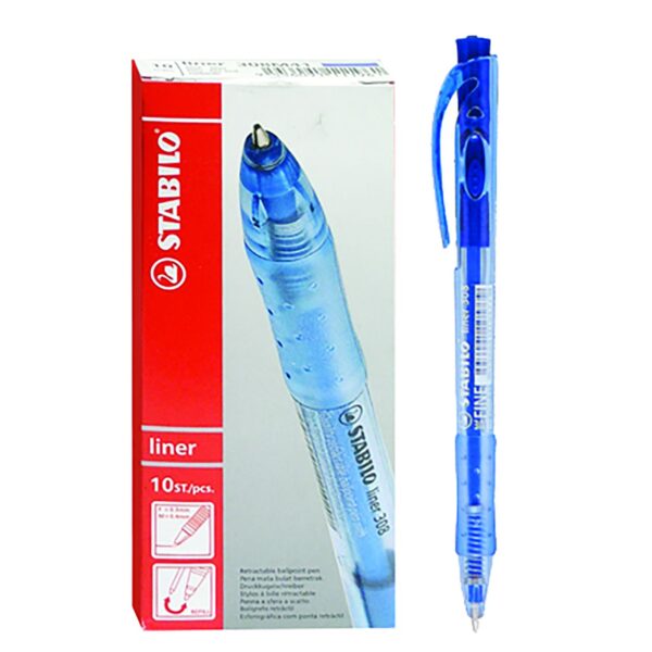 Στυλό Κουμπί Stabilo Ballpoint Μπλε 1,0mm  Stabilo 308/41 BLUE