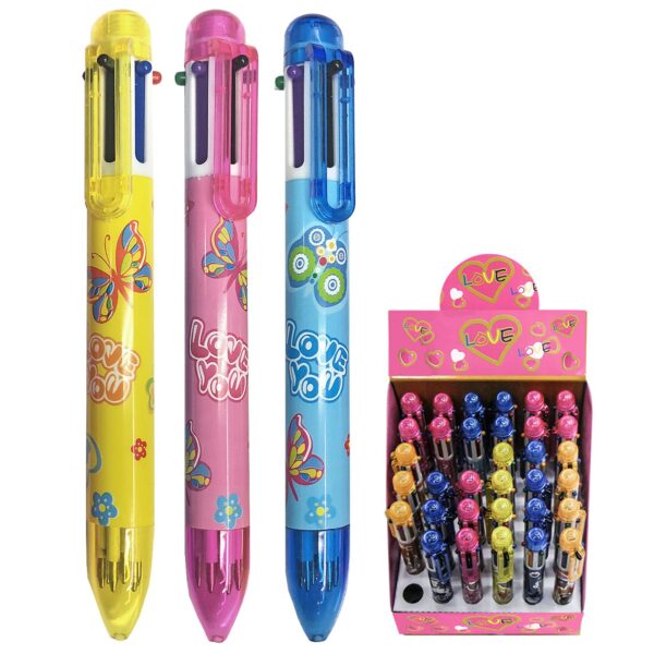 Στυλό 6 Χρωμάτων Ballpoint 1.0mm  JustNote 8095