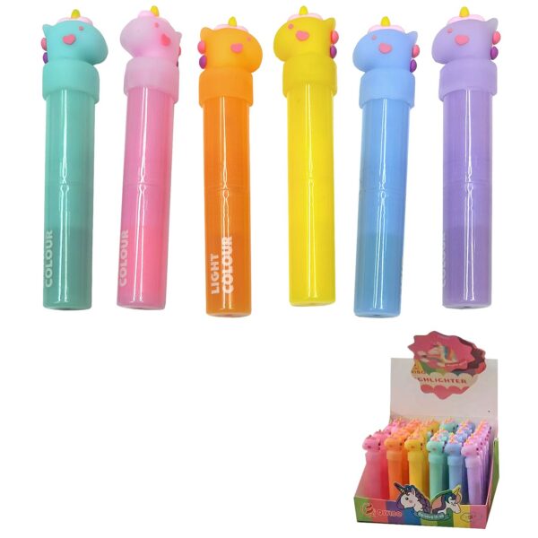 Μαρκαδόρος Υπογραμμίσεως Μονόκερος 6 Χρώματα 11cm JustNote 80876