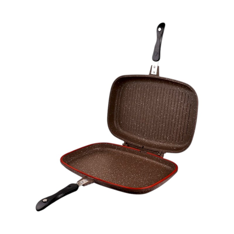 610537-1 Διπλό αντικολλητικό τηγάνι Grill - CA007-F40-Brown - DSP - 610537 - Image 1