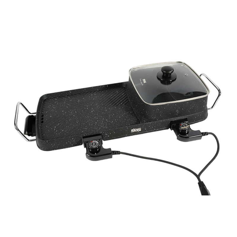 611466-PhotoRoom Ηλεκτρική εστία Grill με κατσαρόλα - 2in1 - KB1055 - DSP - 611466 - Image 1