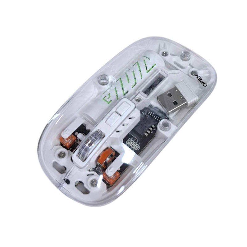 655259-3 Ασύρματο επαναφορτιζόμενο ποντίκι Η/Υ - WB08 - AOAS - 655259 - White - Image 1