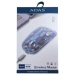 Ασύρματο επαναφορτιζόμενο ποντίκι Η/Υ - WB08 - AOAS - 655259 - Green - Image 2