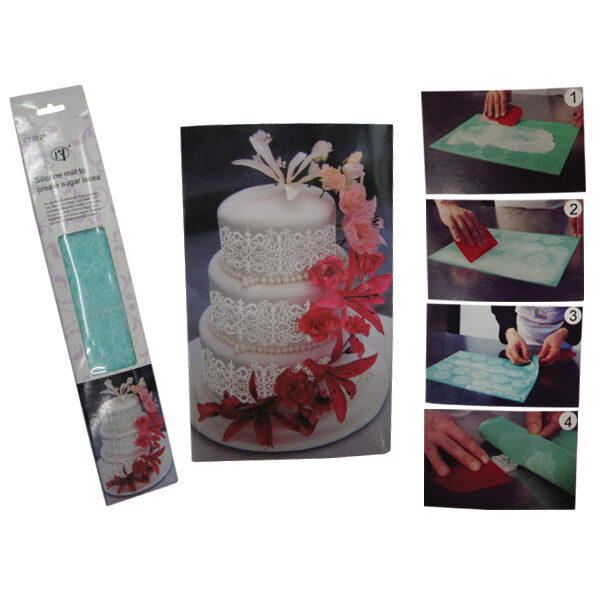 Σιλικονούχα βάση για δημιουργία δαντέλας από ζαχαρόπαστα