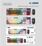 Σετ ενσύρματο πληκτρολόγιο & ποντίκι Gaming - A1020 - 655560 - White - Image 2