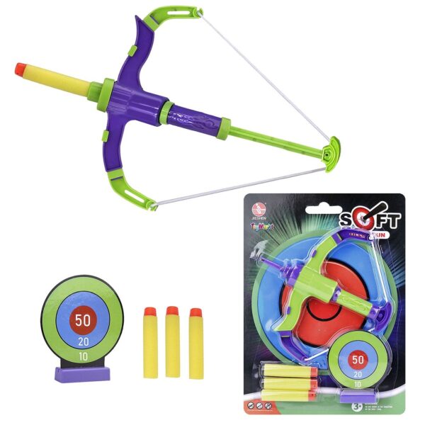 Τόξο Μίνι Στόχος Βελάκια σε Καρτέλα 19x26cm ToyMarkt 88846