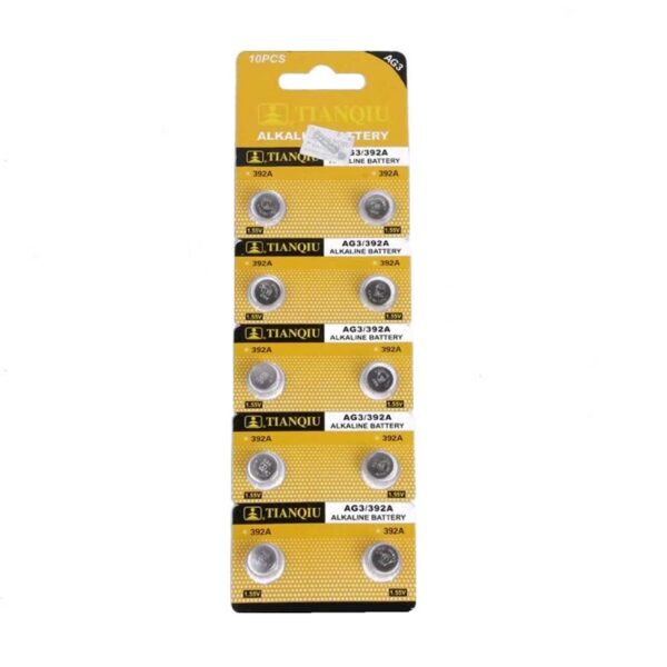 Αλκαλικές μπαταρίες - AG3 - LR41H/392A - 1.55V - 10pcs - 681033
