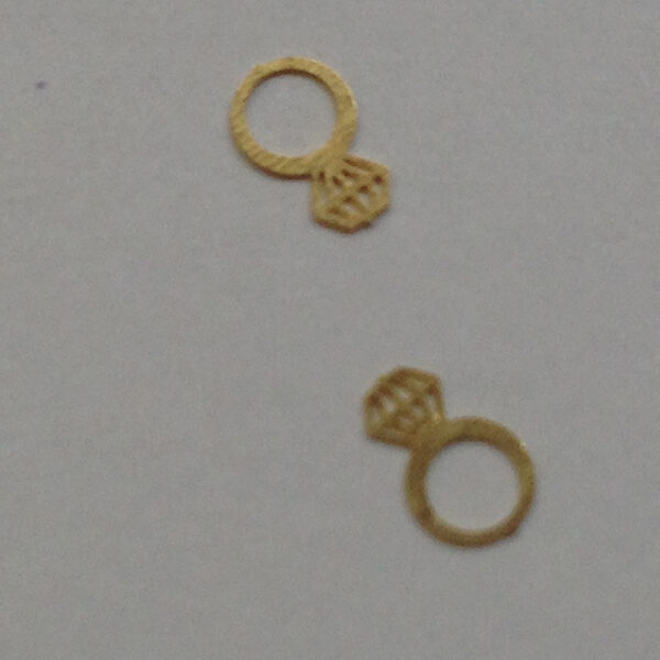 50 μεταλλικά διακοσμητικά νυχιών χρυσά δαχτυλίδια