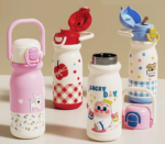 Παιδικό παγούρι-θερμός με καλαμάκι - 500ml - 696246 - Red - Image 2