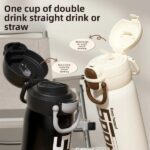 Φορητό παγούρι-θερμός - 600ml - 696420 - White - Image 2