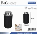 Θήκες κρεμοσάπουνου Dispenser πλαστικές - Σετ 5pcs - Black - 21775 - Image 2
