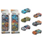 3 Αγωνιστικά Μεταλλικά Pull Back σε Κουτί 11x31x5cm ToyMarkt 902324