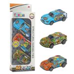 3 Αγωνιστικά Μεταλλικά Pull Back σε Κουτί 11x31x5cm ToyMarkt 902324 - Image 2