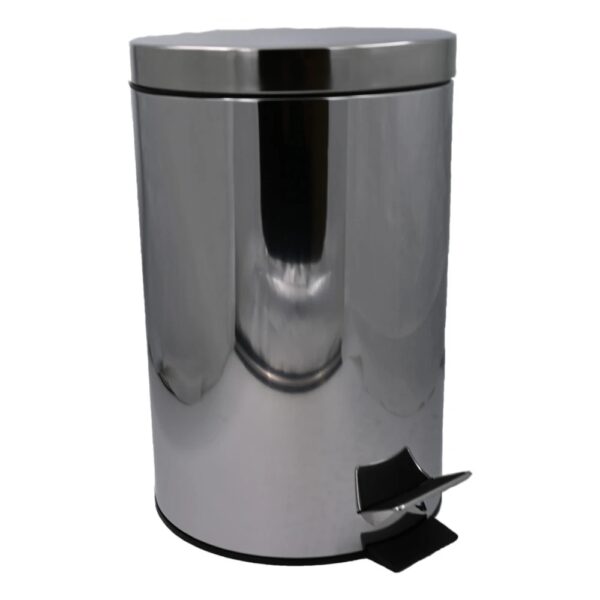 Κάδος πεντάλ ανοξείδωτος σε ασημί χρώμα 30Lt