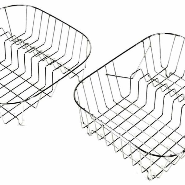 Πιατοθήκη "Νο 37" νεροχύτη μεταλλική σε ασημί χρώμα 37x31x12