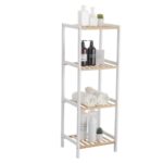 Ραφιέρα kit απο mdf σε χρώμα λευκό/σονόμα 35x35x100 - Image 2