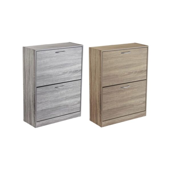 Παπουτσοθήκη "War" δύο θέσεων σε χρώμα γκρι 60x24x80