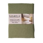 Κάλυμμα κρεβατιού πικέ σε χρώμα πράσινο 220x240 - Image 2