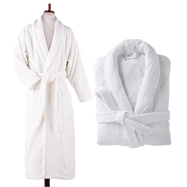 Μπουρνούζι σε χρώμα λευκό