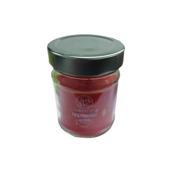 Κερί πορτοκάλι σε βαζάκι 212cl