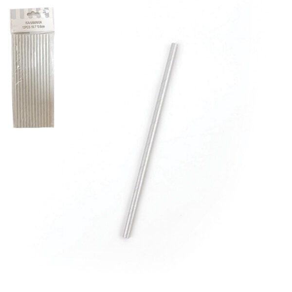 Σετ 12 χάρτινα καλαμάκια 20cm