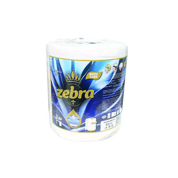 Τρίφυλλο ρολλό κουζίνας Zebra mega 800gr white
