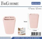 Θήκες οδοντόβουρτσας πλαστικές σε σετ 5Χ - Light Pink - 21638 - Image 2