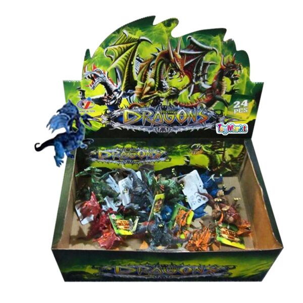 Δράκοι 13cm 6σχ. 32x20cm ToyMarkt 911057
