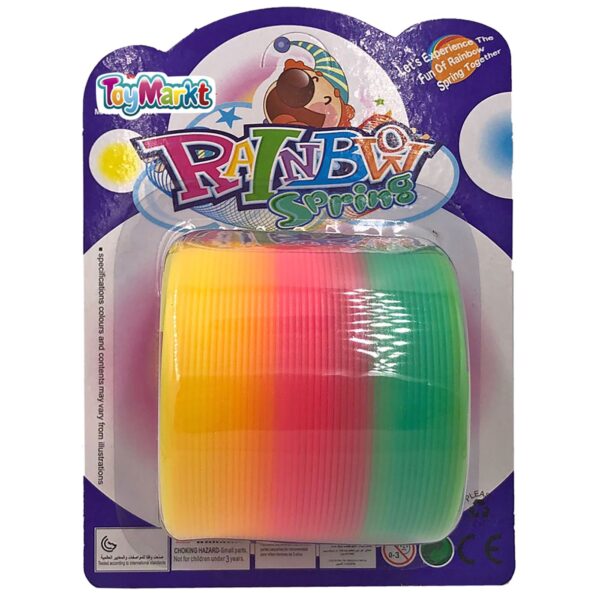 Ελατήριο Rainbow 7.5x6.5cm σε Καρτέλα 12x16x8cm ToyMarkt 913063