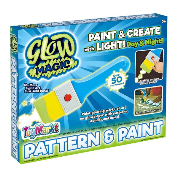Pattern Painter Πινέλο Μπαταρίας, Φωσφορίζει στο Σκοτάδι 30x25x3cm ToyMarkt 913197