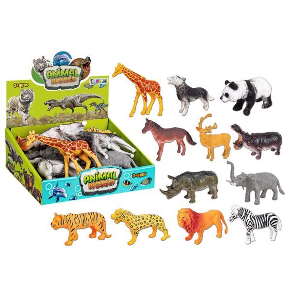 Κουτί 12 Άγρια ζώα 22x9x20cm ToyMarkt 913327