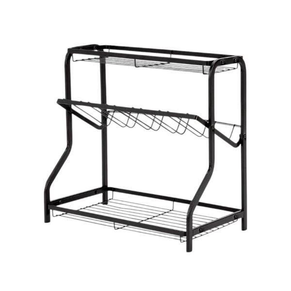 Μεταλλική ραφιέρα τροφίμων κουζίνας τριώροφη - MZY-525-3 - 718547