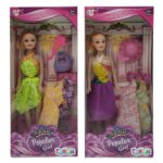 Κούκλα Popular Girl & Αξεσουάρ & Φορέματα 14x32x5cm ToyMarkt 922072