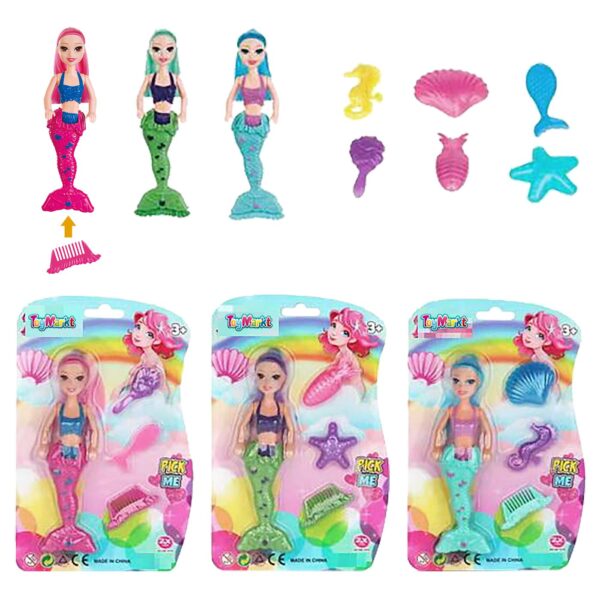 Γοργόνα 17cm σε Καρτέλα 15x23x3cm ToyMarkt 922087