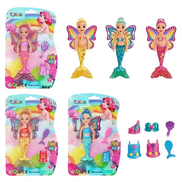 Γοργόνα Πεταλούδα 15cm σε Καρτέλα 15x23x3cm ToyMarkt 922088