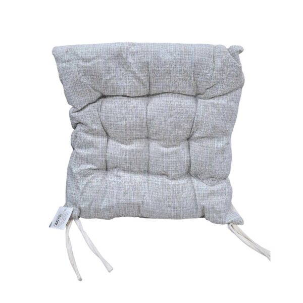 Μαξιλάρι καρέκλας διπλής όψης - 40x40cm - 720190 - White/Grey