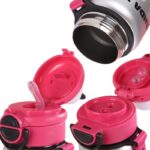 Παιδικό παγούρι-θερμός Panda με καλαμάκι - 500ml - 722344 - Black - Image 2