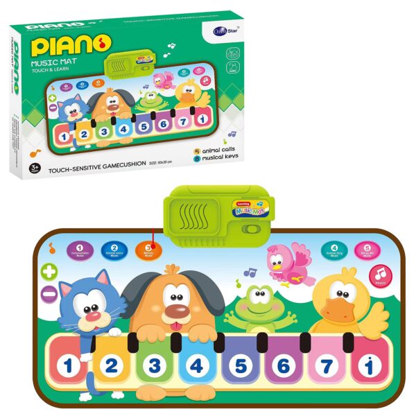 Πιανάκι Πατώματος Ζωάκια 60cm 26x19x5cm ToyMarkt 941124